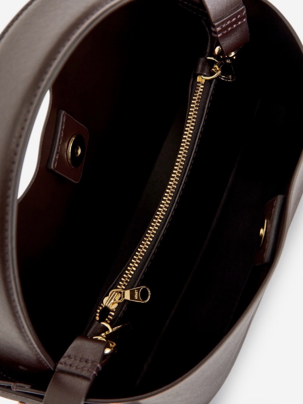 Arket Dark Chocolate Brown Leather Crossbody Bag, Like new - Picture 7 of 7